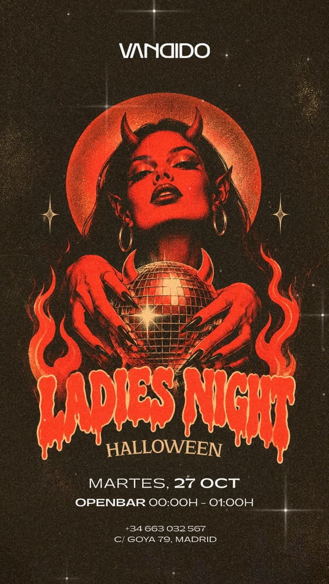 Cartel de Martes VANDIDO en Vandido Club