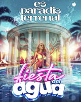 Cartel de Fiesta del Agua en Es Paradis