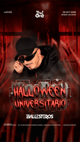 Cartel de Halloween Universitario