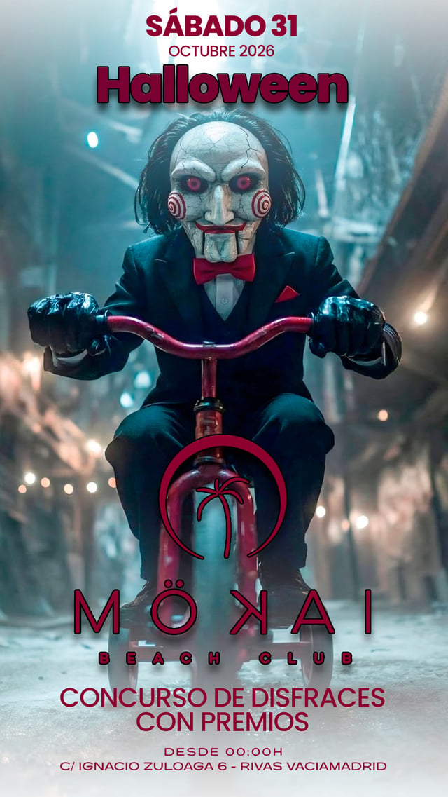 Cartel de 🎃 Halloween 🎃 en Mokai Beach Club