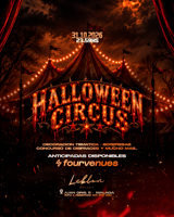 Cartel de 🎪 Halloween Circus 🩸 | Leblon Málaga en Sala Leblon