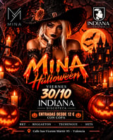 Cartel de MINA Halloween en Indiana