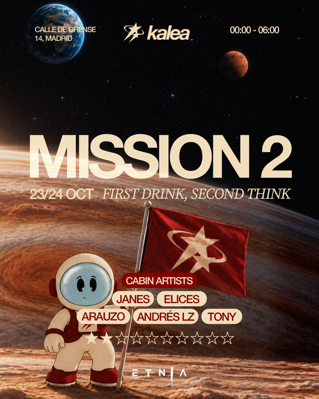 Cartel de Mission 2 Kalea en Etnia Club