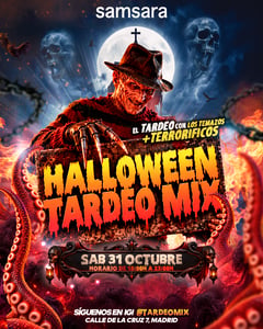 Cartel de Tardeo Mix Especial Halloween