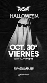 Cartel de Noir - Halloween Special +16 - Sold Out en La Fira Villarroel
