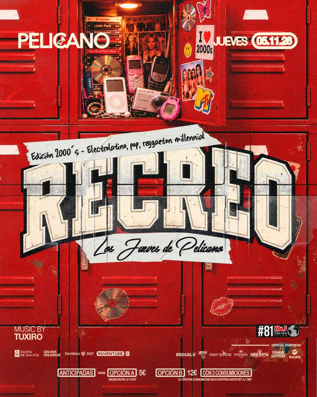 Cartel de RECREO Ed. 2000's en Sala Pelícano
