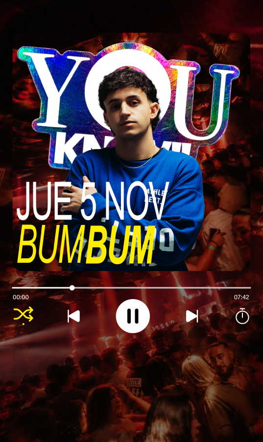 Cartel de YOU KNOW by ODISEO DJ BUMBUM en El Club by Odiseo