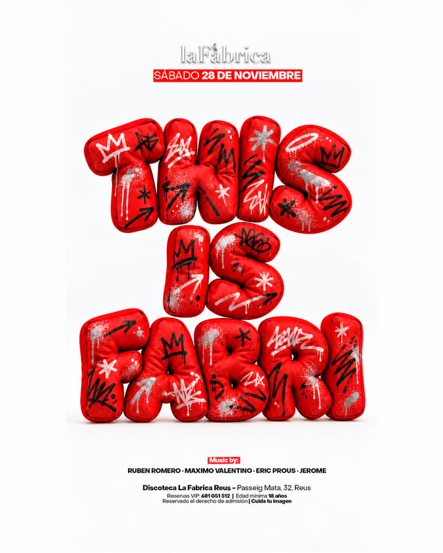 Cartel de This Is Fabri en La Fabrica