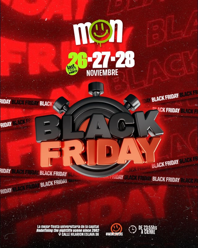 Cartel de Viernes Mon - Black Friday Edition en Sala Mon