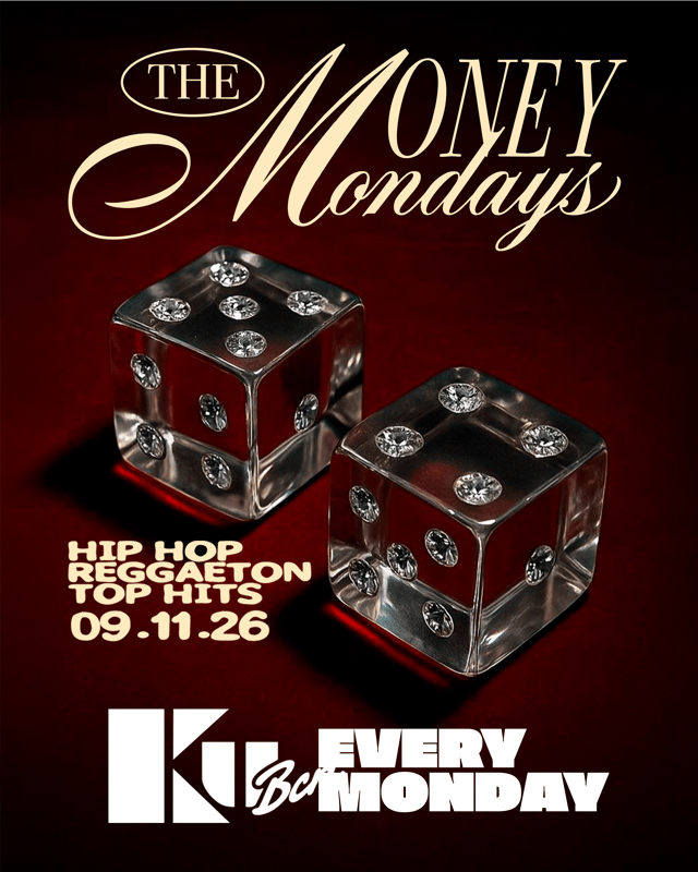 Cartel de Money Mondays en Ku Barcelona