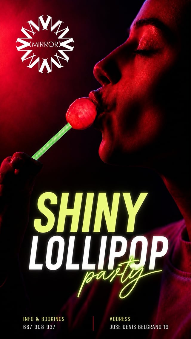 Cartel de Shiny Lollipop Party en Mirror