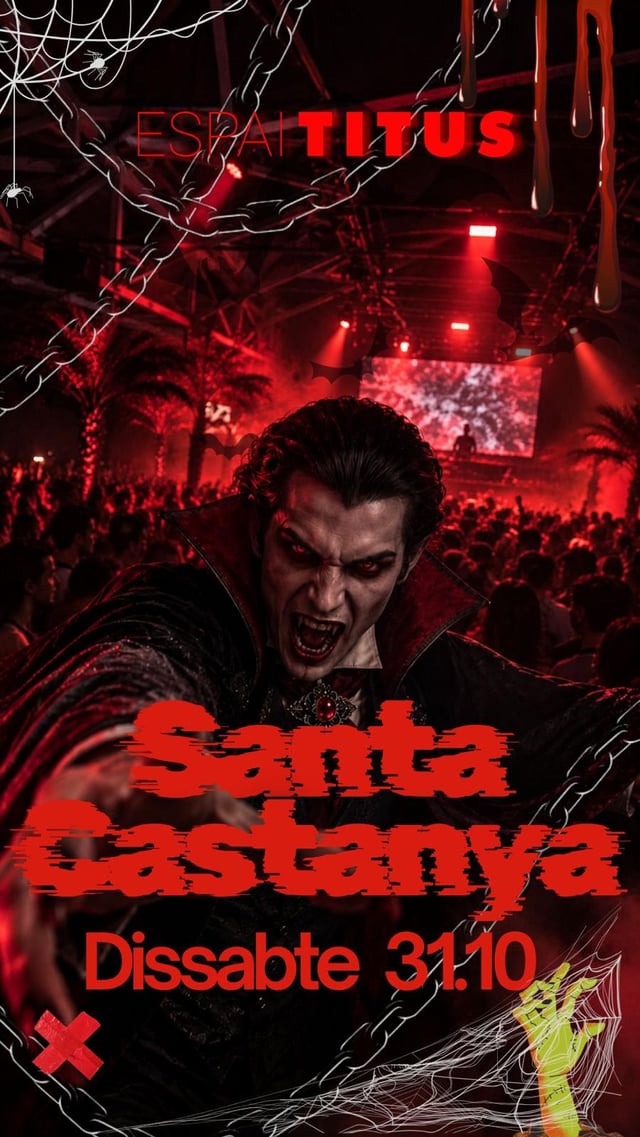 Cartel de Santa Castanya 2026 en Espai Titus