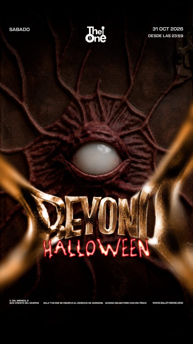 Cartel de Halloween Beyond en Sala The One