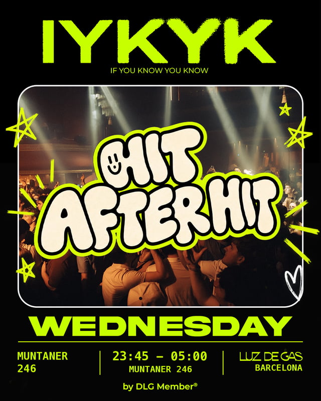 Cartel de IYKYK | WED NOV 4th en Luz de Gas