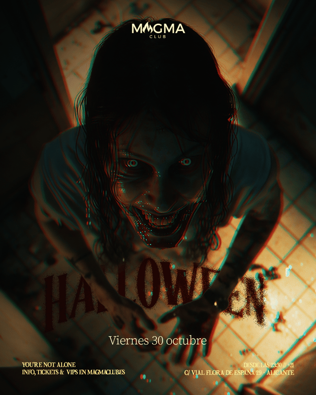 Cartel de HALLOWEEN 👻 (+21) en Magma Club