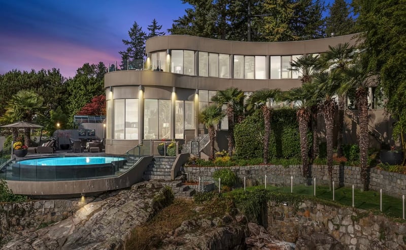 Luxury estate at 3912 Marine Drive, West Vancouver, BC — photo 2
