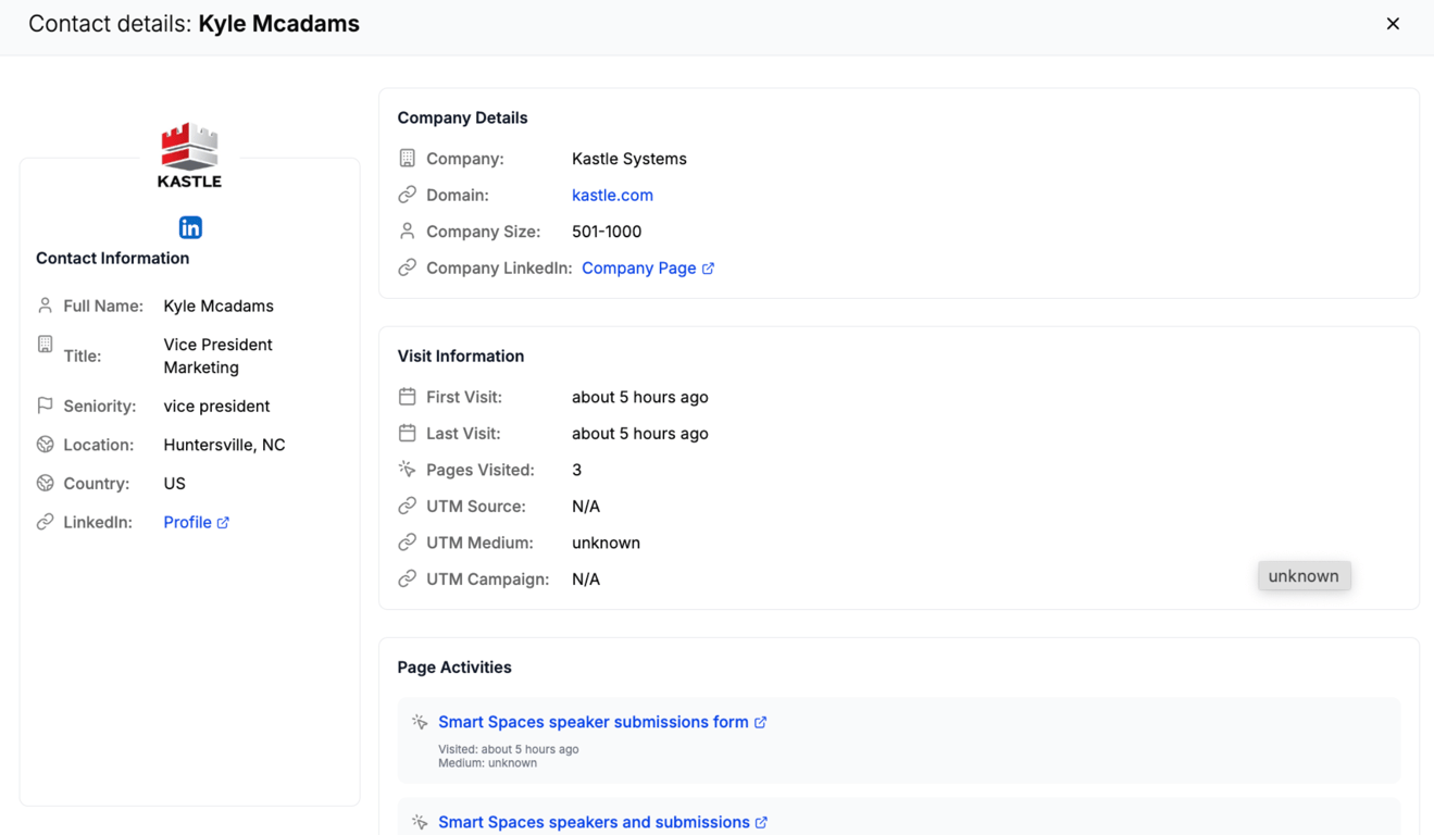 Person-Level Identification Dashboard