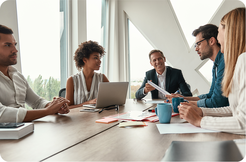 customer success team, marketing teams, sales teams