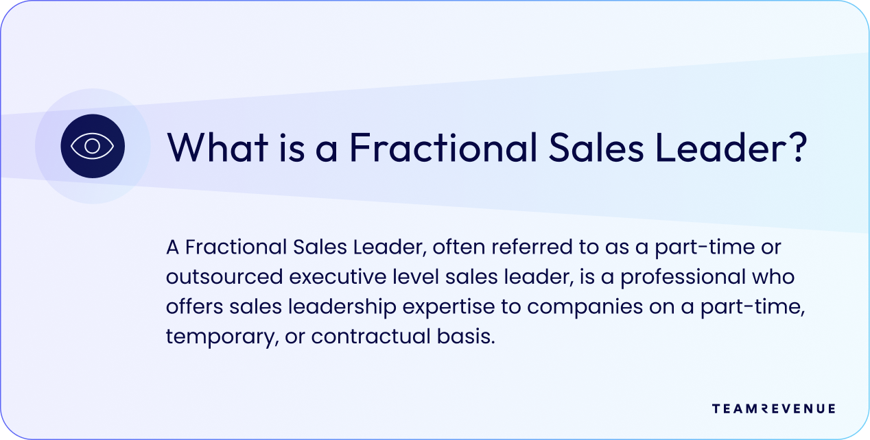 What is a Fractional Sales Leader?