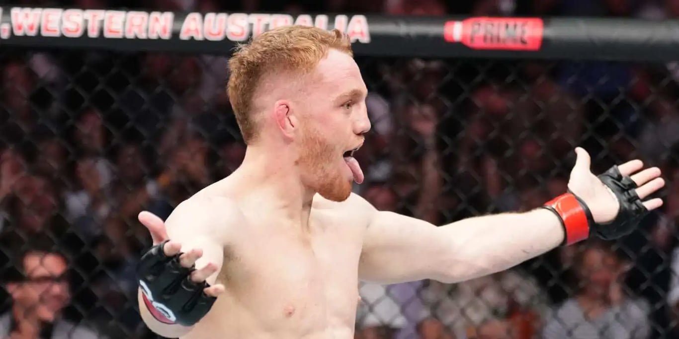Jack Della Maddanlena after finishing Randy Brown at UFC 284. Credits to: Chris Unger - Zuffa LLC.