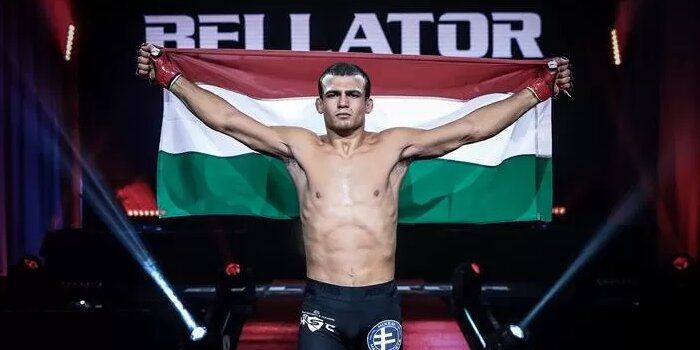 Adam Borics walking out. Credits to: Bellator MMA