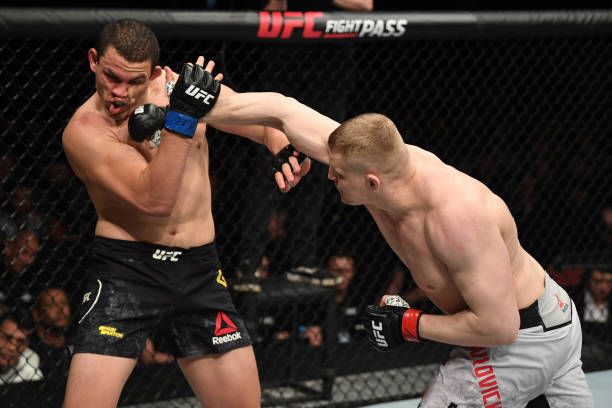 Sergei Pavlovich earns his first win in the UFC. Credits to: Jeff Bottari-Zuffa LLC.
