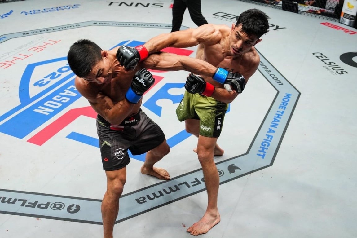Alejandro Flores wins. Credits to: PFL.