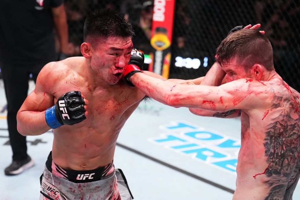 Song Yadong going to war with Cory Sandhagen in their main event clash. Credits to: Chris Unger - Zuffa LLC.
