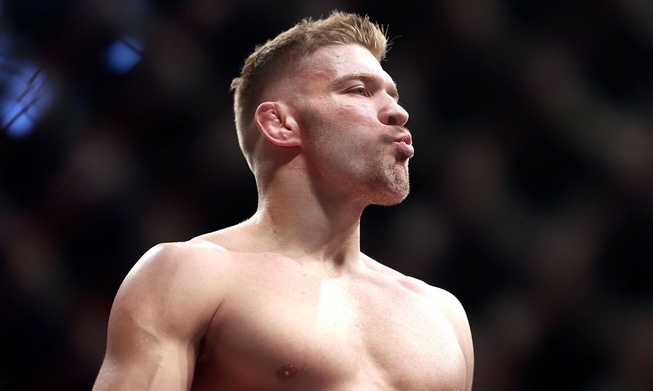 du Plessis has skyrocketed up the rankings after his last 3 wins over Trevin Giles, Brad Tavares, and Derek Brunson. Credits to: Zuffa LLC.
