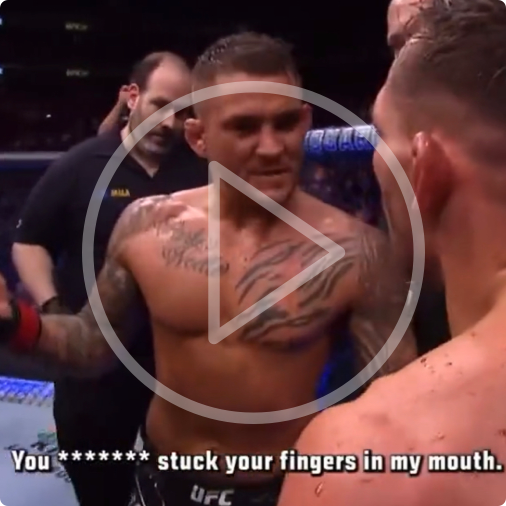 Dustin Poirier gets mean with Michael Chandler after their fight
