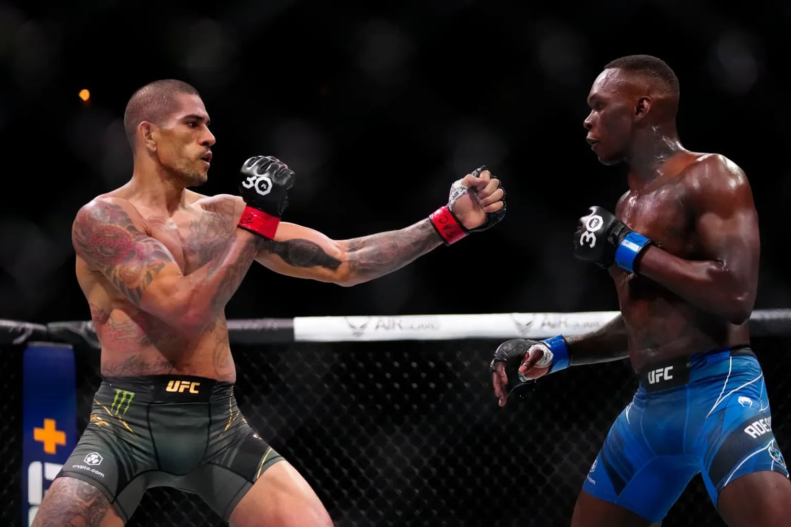 Alex Pereira in his last bout against Israel Adesanya. Credits to: Rich Storry - USA TODAY Sports.