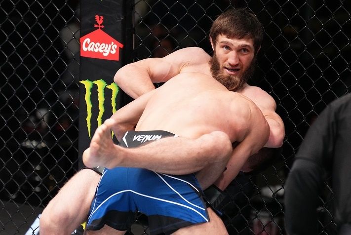 Said Nurmagomedov caught Saidyokub Kakhramonov with a guillotine in the second round of his last fight to get the win. Photo by Chris Unger, Zuffa LLC.