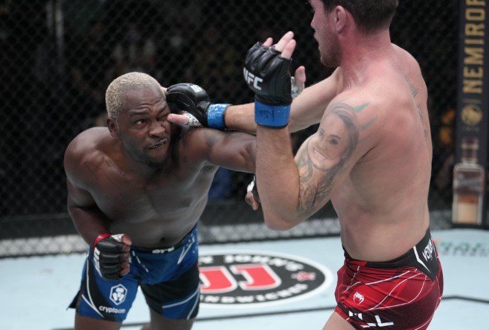 Derek Brunson was already scheduled against Jack Hermansson in the past, so they have unfinished business. Photo by Cageside Press.
