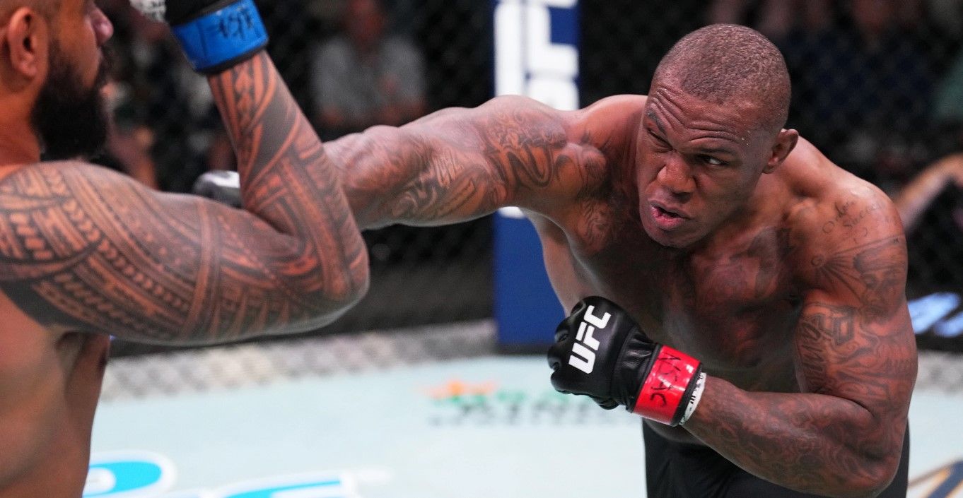 Mohammed Usman in his UFC debut against Zac Pauga. Credits to: Chris Unger - Zuffa LLC.