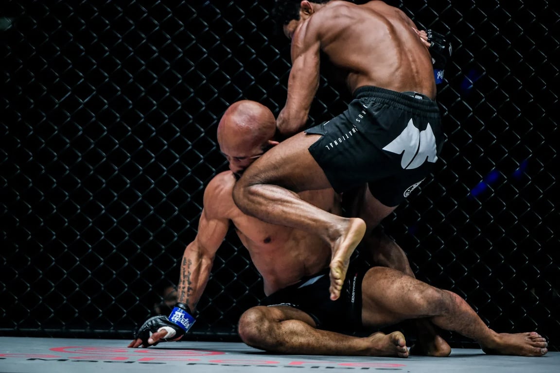 Adriano Moraes shocks the world. Credits to: ONE Championship