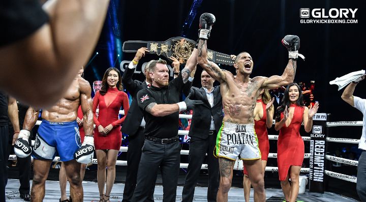 Alex Pereira def. Simon Marcus by unanimous decision. Credit: Glory Kickboxing.
