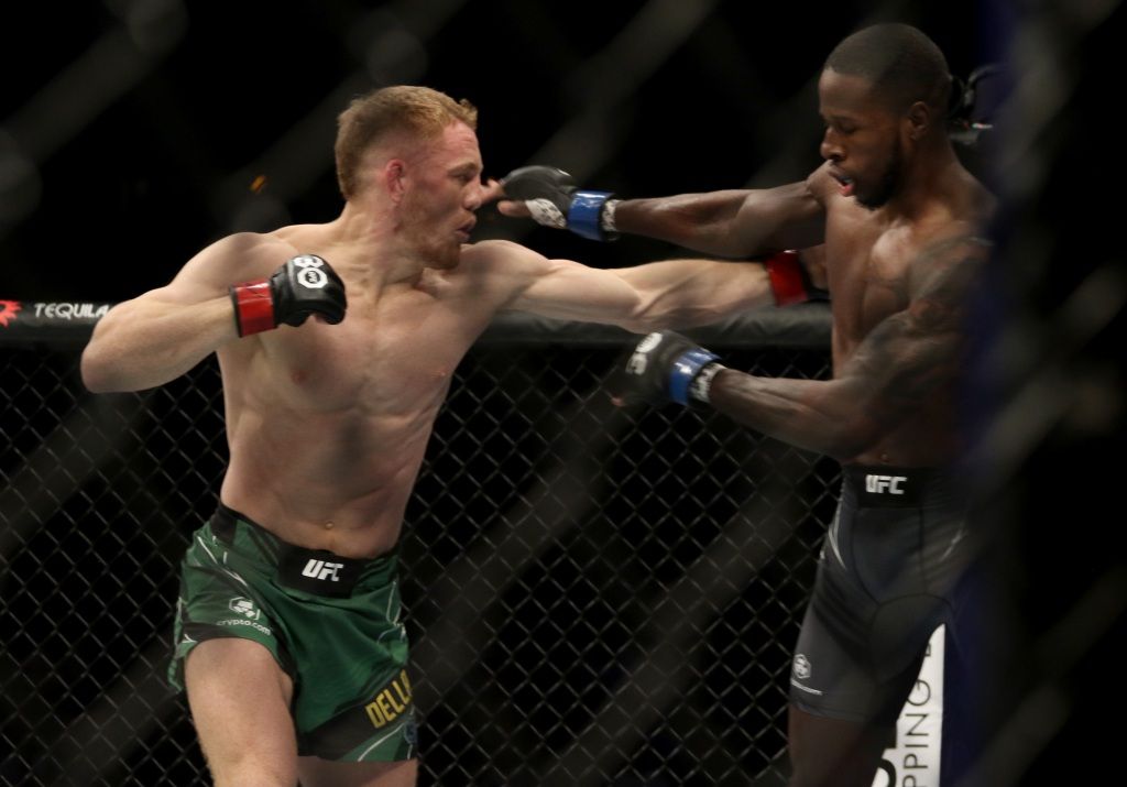 Jack Della Maddalena facing off against Randy Brown at UFC 284. Credits to: Jasmin Frank - USA TODAY Sports.