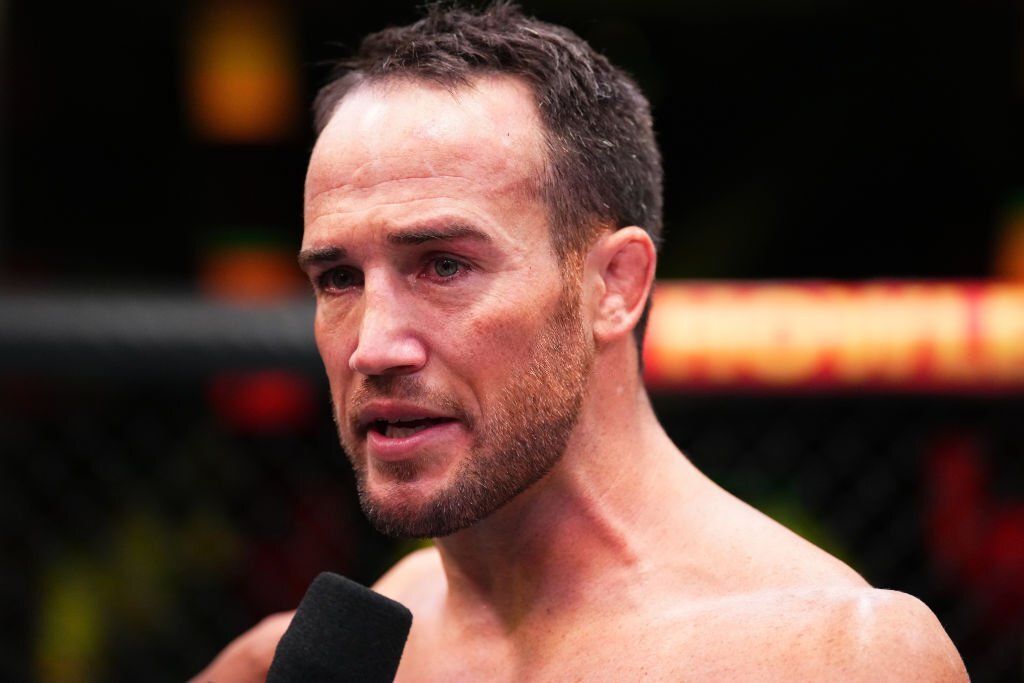 Damon Jackson gets emotional following his first round knockout over Pat Sabatini. Credits to: Chris Unger-Zuffa LLC