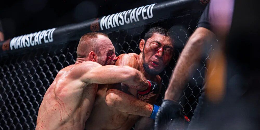 Mateusz Rebecki vs. Myktybek Orolbai. Credit: Craig Kidwell via MMA Junkie