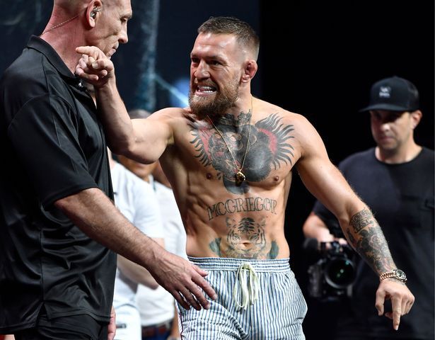Conor McGregor gets fired up. Credits to: Zuffa LLC.