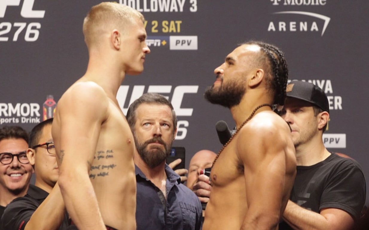Ian Garry and Gabe Green refuse to back off from each other. Credits to: Mike Bohn, MMA Junkie