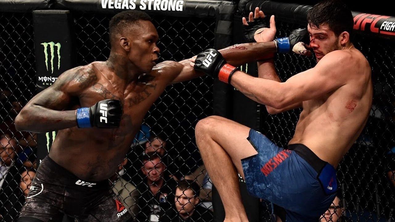 Rob Wilkinson vs. Israel Adesanya. Credits to: Zuffa LLC.