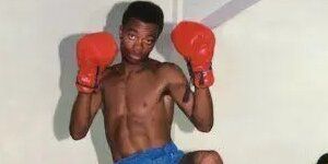 A young Anderson Silva poses during a Muay Thai class. Credit: Silva Family Personal Archive.