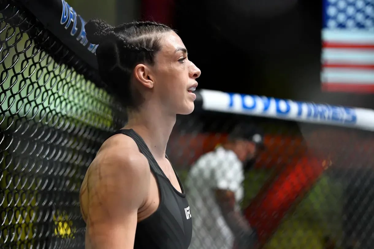 Mackenzie Dern prepares for war. Credit: Chris Unger/Zuffa LLC.