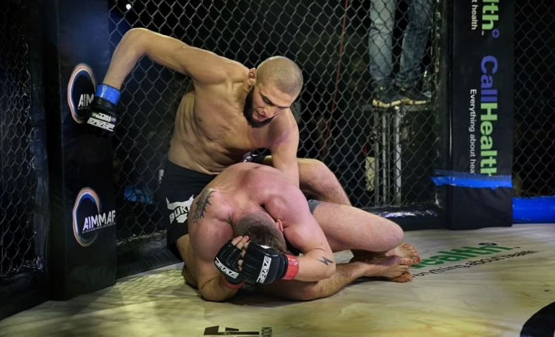 Khamzat Chimaev dominating on the floor - Brave CF