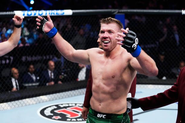 Dricus Du Plessis after defeating Derek Brunson. Credits to: Jeff Bottari-Zuffa LLC.