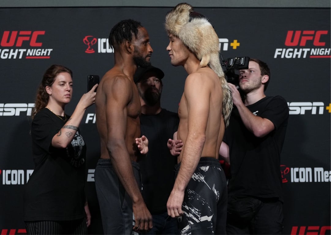 Veteran Neil Magny faces off against undefeated prospect Shavkhat Rakhmonov. Credits to: Jeff Bottari-Zuffa LLC