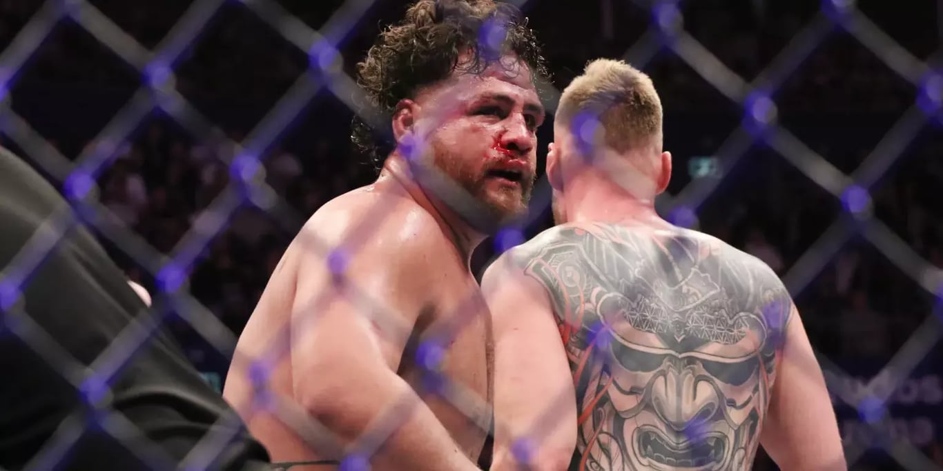 Tai Tuivasa at UFC 293. Credits to: Jasmin Frank - USA TODAY Sports.