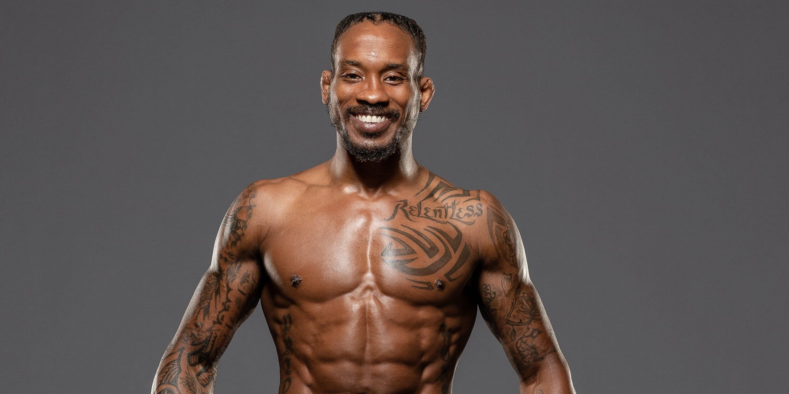 Bubba Jenkins smiles for a picture at a PFL media day. Credits: Matt Ferris / PFL