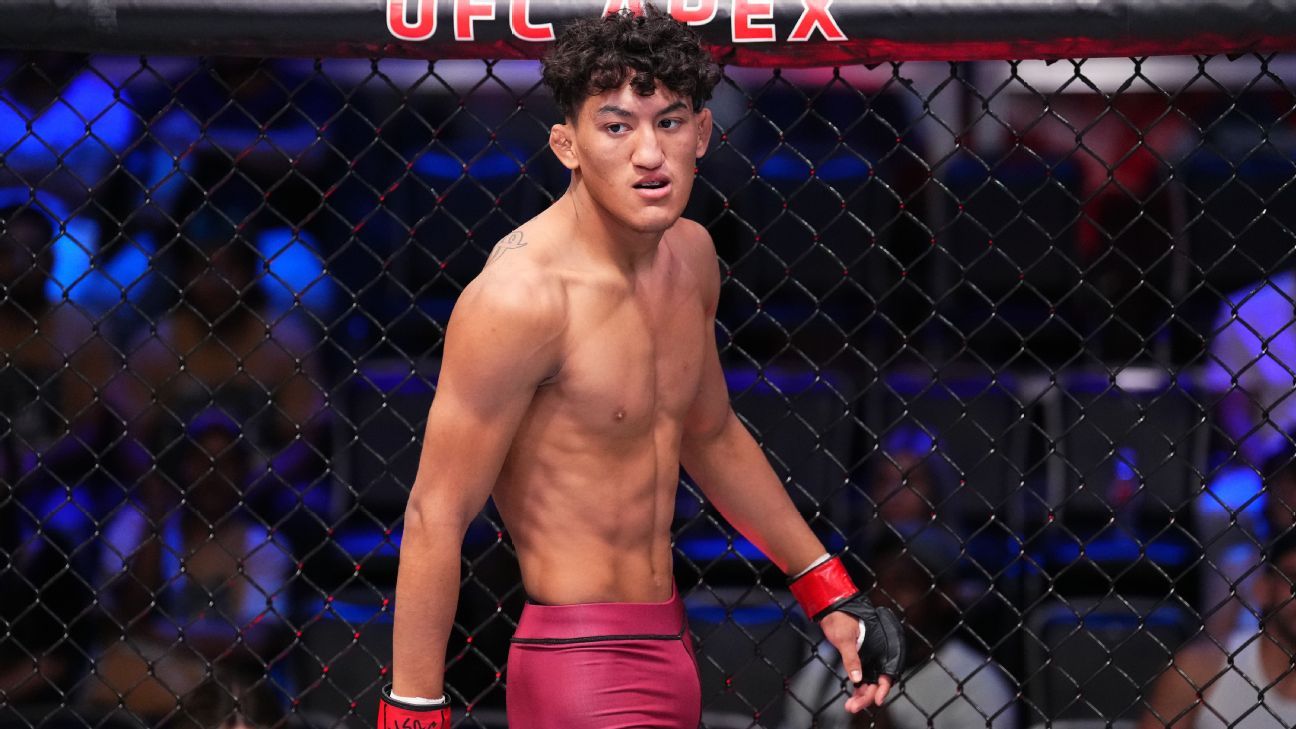 Rosas Jr. before his Contender Series fight. Photo by ESPN.